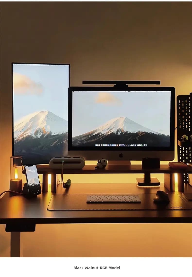 ជើងទម្រ Monitor មានថតដាក់សម្ភារៈ